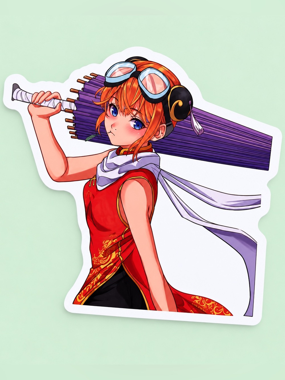 Kagura | Gintama | Purple Umbrella Anime Vinyl Sticker | 5/$10